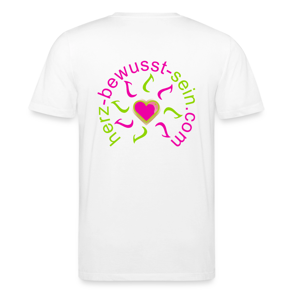 Unisex Bio-T-Shirt Herz-bewusst-sein - Weiß