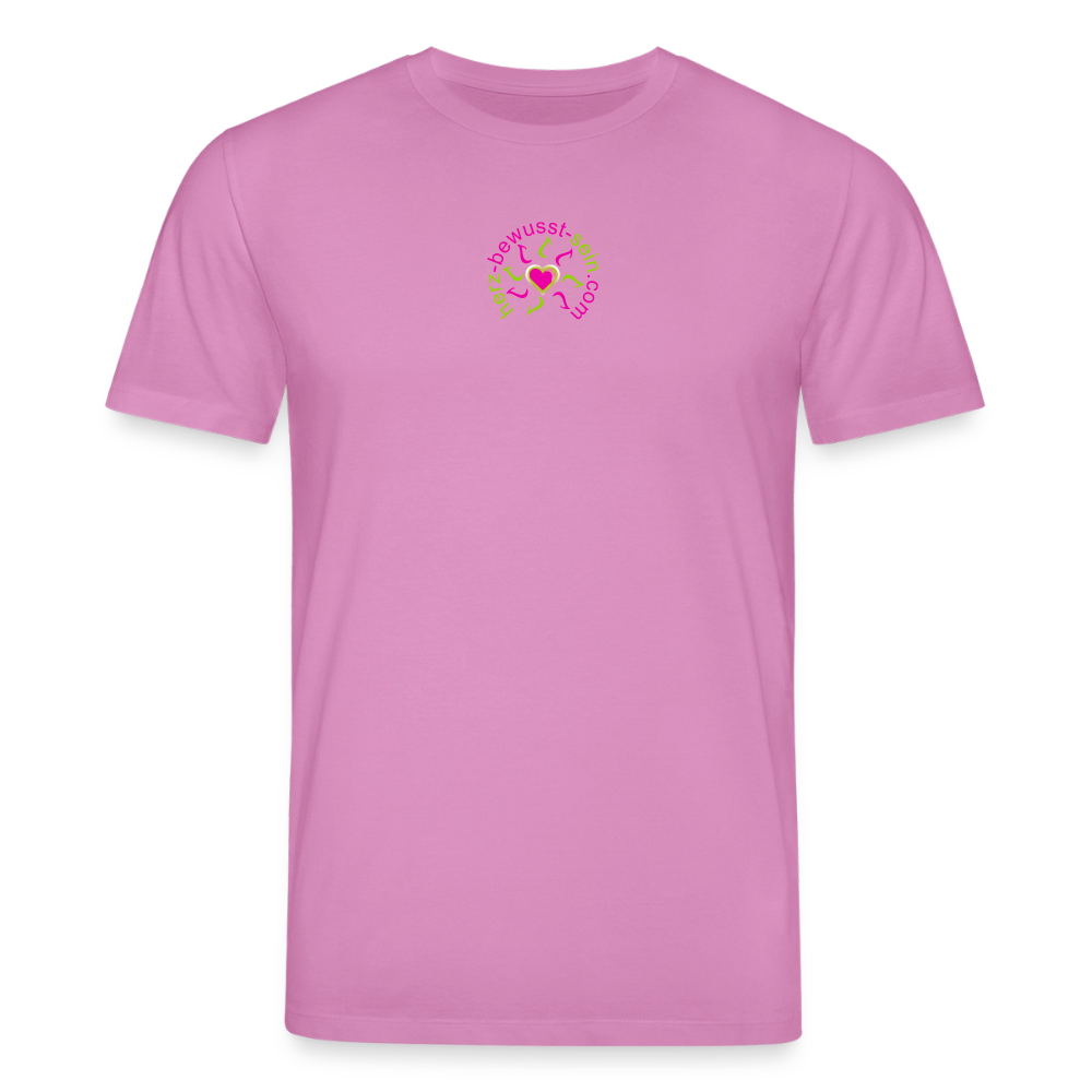 Unisex Bio-T-Shirt Herz-bewusst-sein - Pink