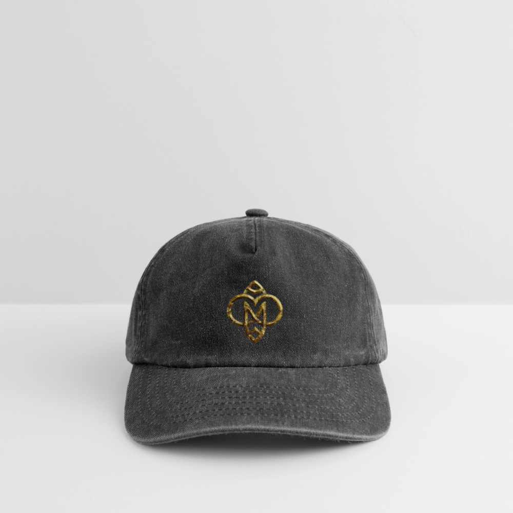 Relaxed Vintage Cap "Die höchste Monade" - Vintage Schwarz