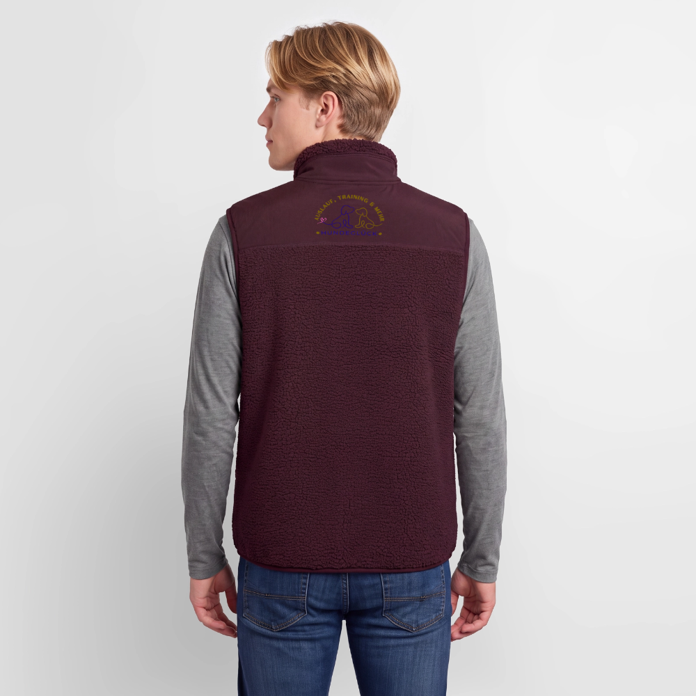 Hundeglück Unisex Sherpaweste von Stanley/Stella - Maroon