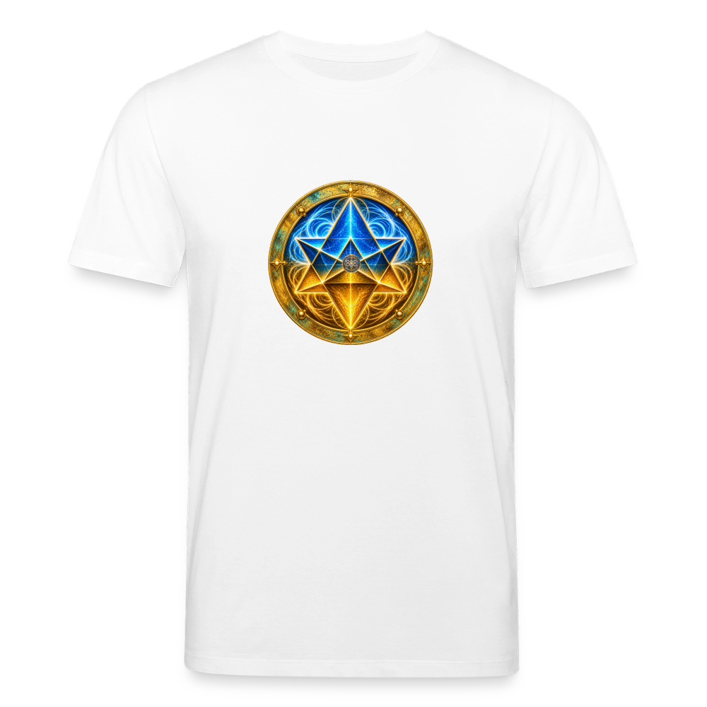 Unisex Bio-T-Shirt MER KA BA AUFSTIEGSCODE 888 - Weiß