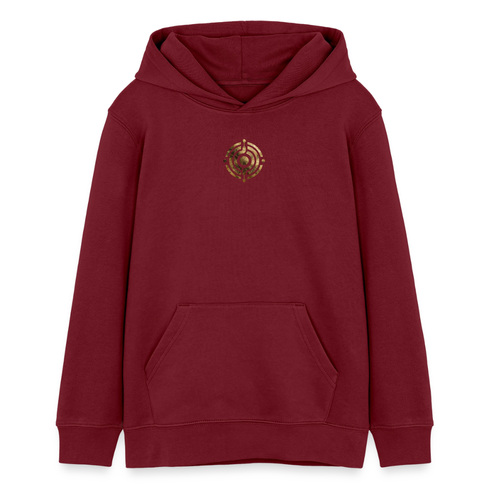 Teenager Organic Hoodie Mini Cruiser "Monade - Burgunderrot