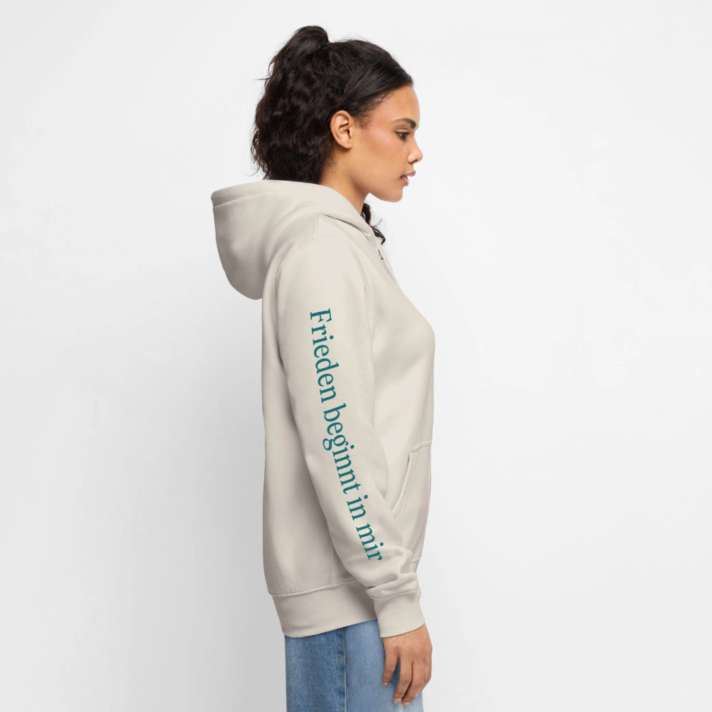 Unisex  Premium Kapuzenjacke HO’OPONOPONO - Beige