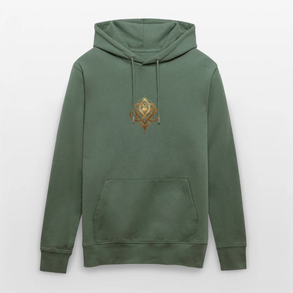 Unisex Bio-Hoodie "Agape" - Tanngrün