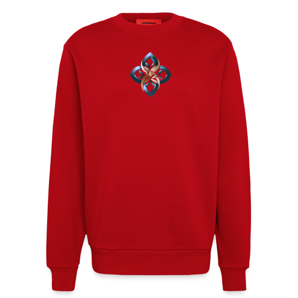 chiSign Organic Relaxed Crew Neck Made in EU - Rot