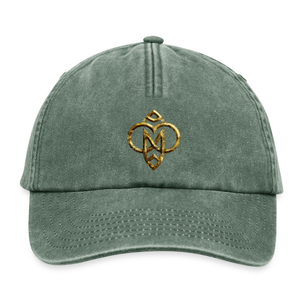 Relaxed Vintage Cap "Die höchste Monade" - Vintage Flaschengrün 