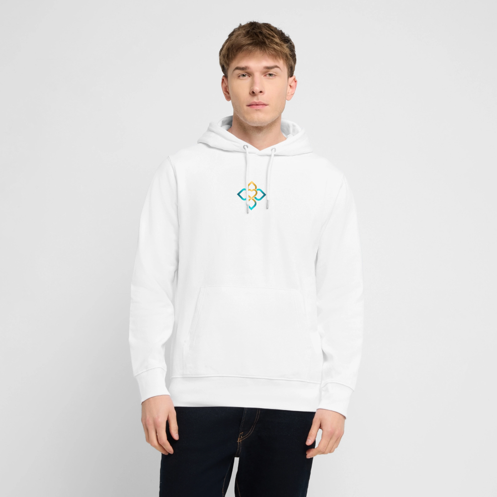 Unisex Bio-Hoodie FRIEDEN BEGINNT IN MIR. - Weiß