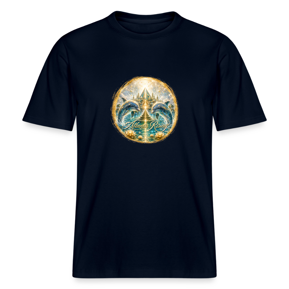 Unisex Organic T-Shirt Atlantis Rising - Navy