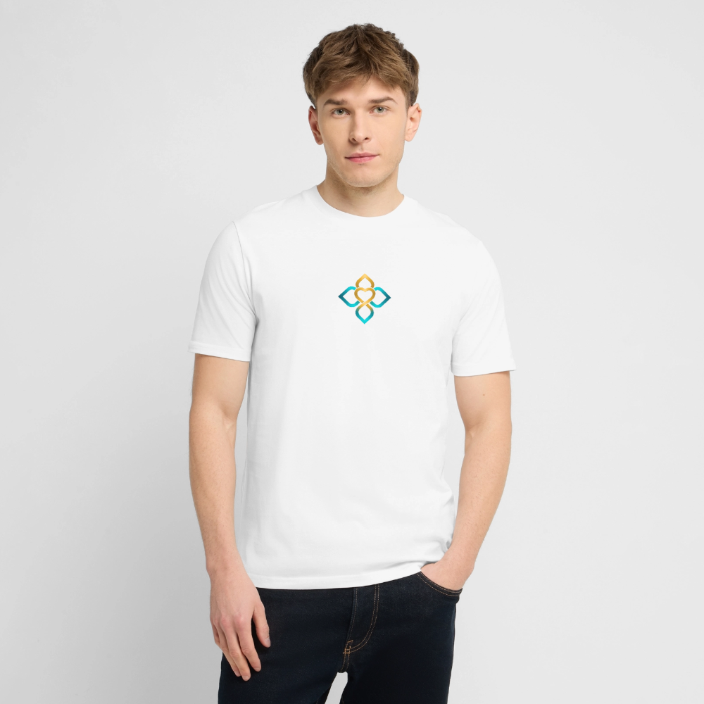 Unisex Bio-T-Shirt FRIEDEN BEGINNT IN MIR. - Weiß