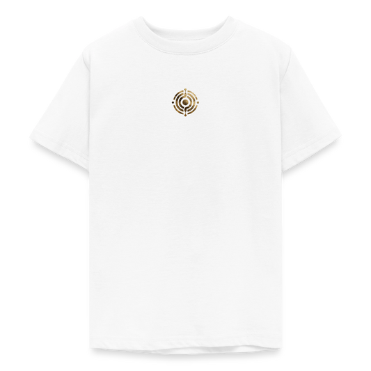 Teenager T-Shirt "Effatá" Rückseite "Die stille Kraft für den inneren Frieden." - Weiß
