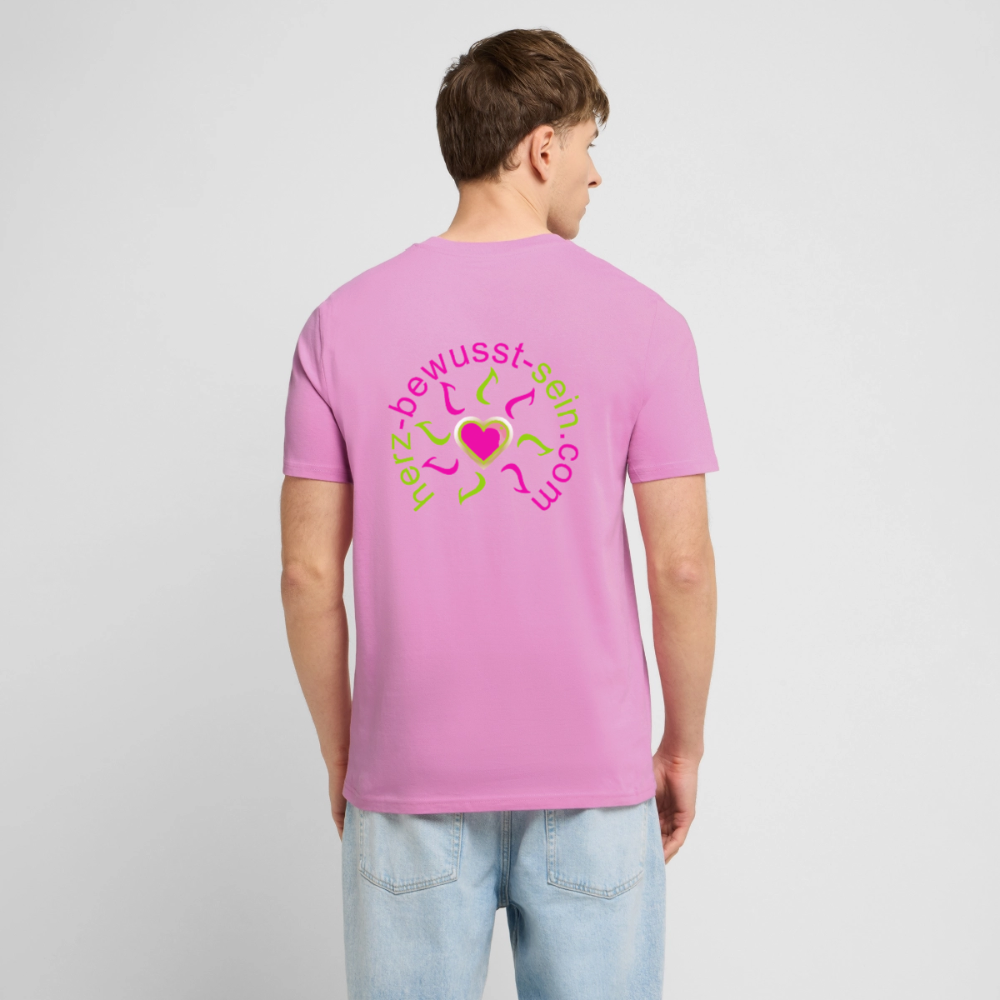 Unisex Bio-T-Shirt Herz-bewusst-sein - Pink