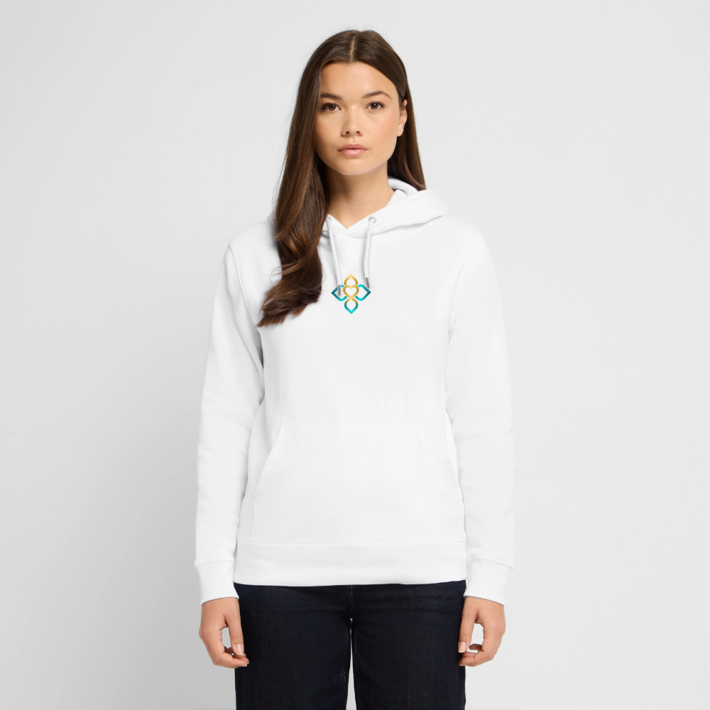 Unisex Bio-Hoodie FRIEDEN BEGINNT IN MIR. - Weiß