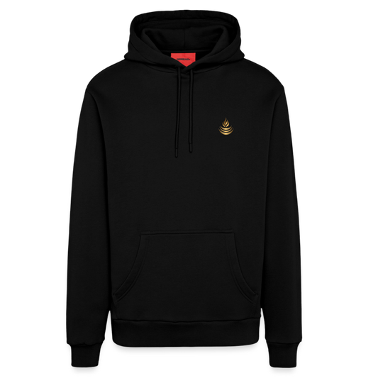 Organic Relaxed Hoodie Made in EU - SOLID BLACK