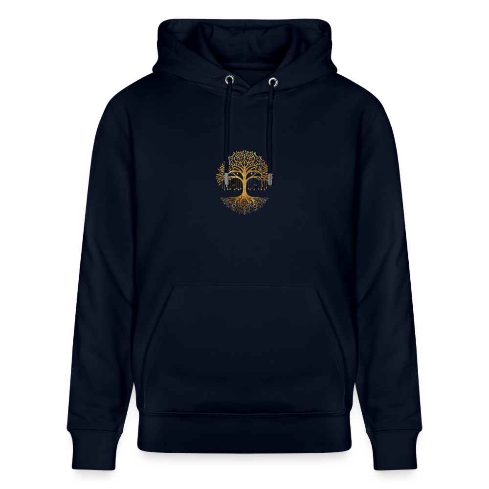 Unisex Bio-Hoodie "Weltenbaum" - Navy