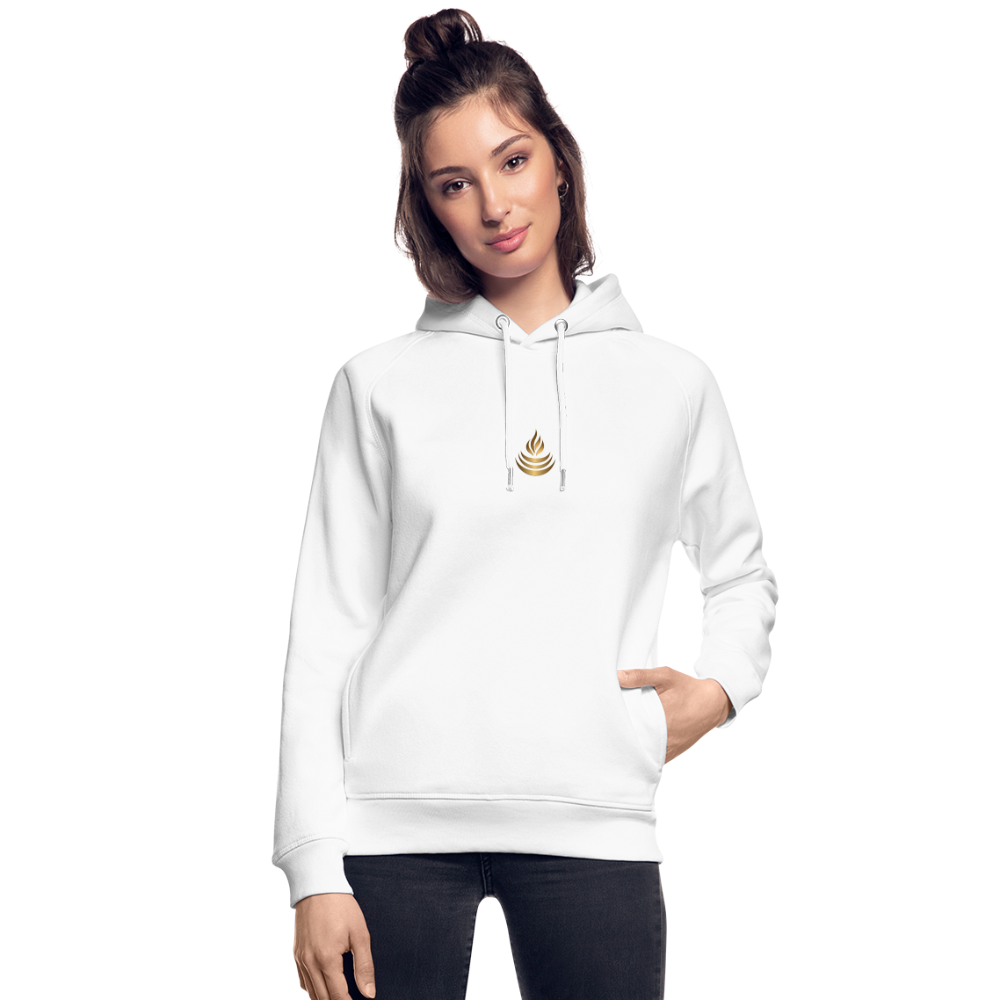 hiSign Quantenheilsymbol   "Reichtum & Erfolg"  Druck VS/RS Unisex Bio-Hoodie von Stanley & Stella - Weiß