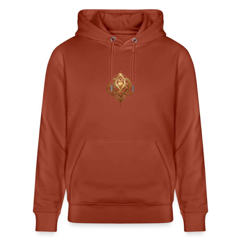 Unisex Bio-Hoodie "Agape" - Terrakotta