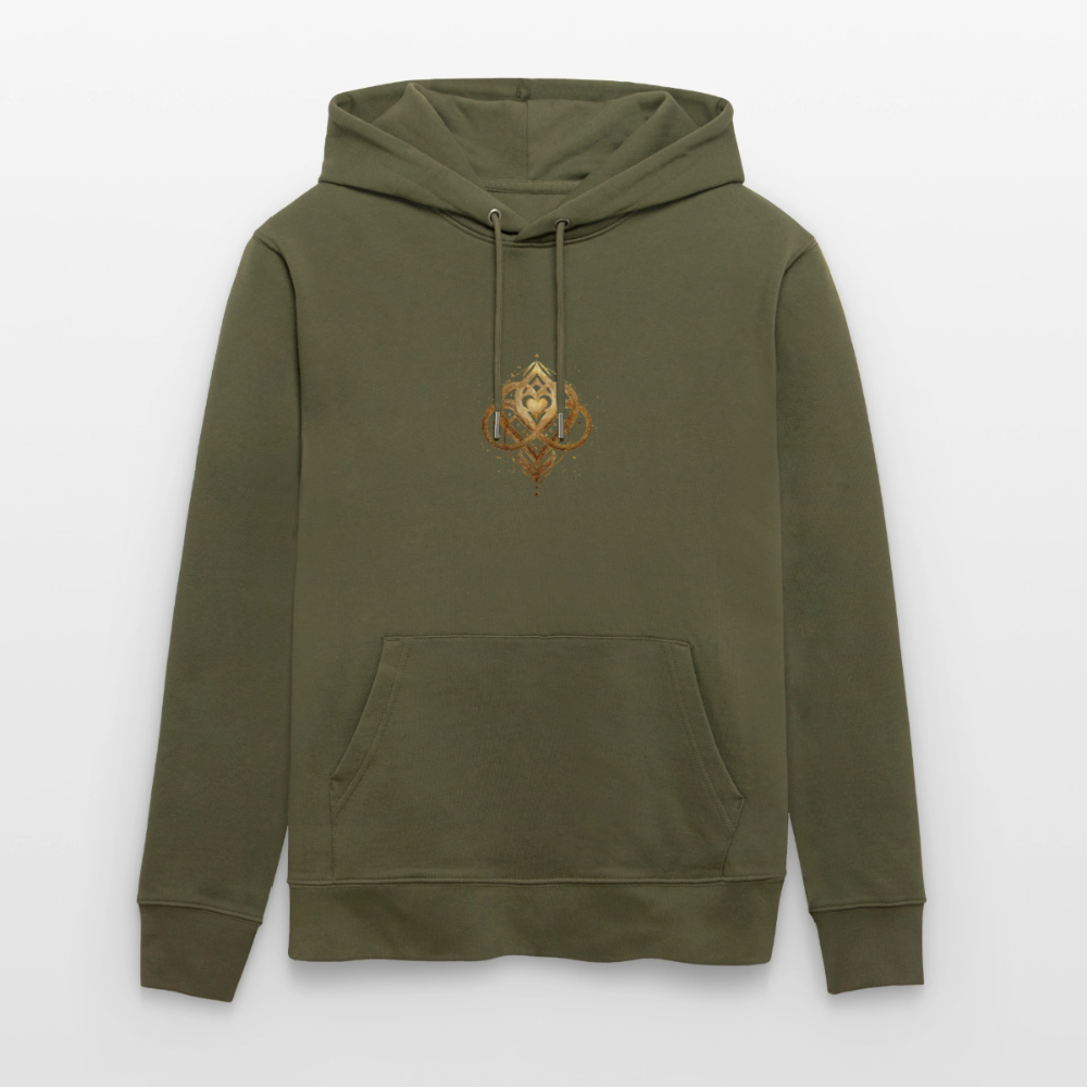 Unisex Bio-Hoodie "Agape" - Khaki Grün