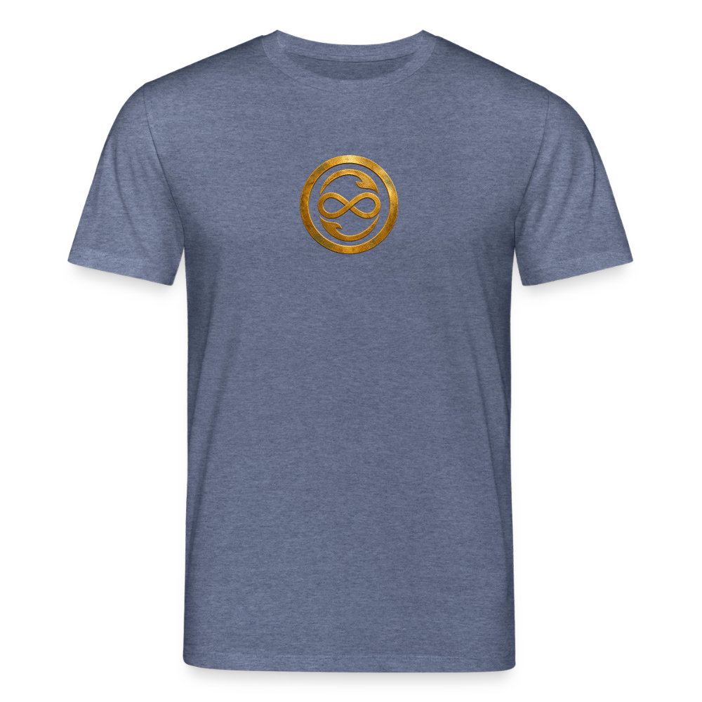 Unisex Bio-T-Shirt   ANIMA AETERNA - Dunkelblau meliert