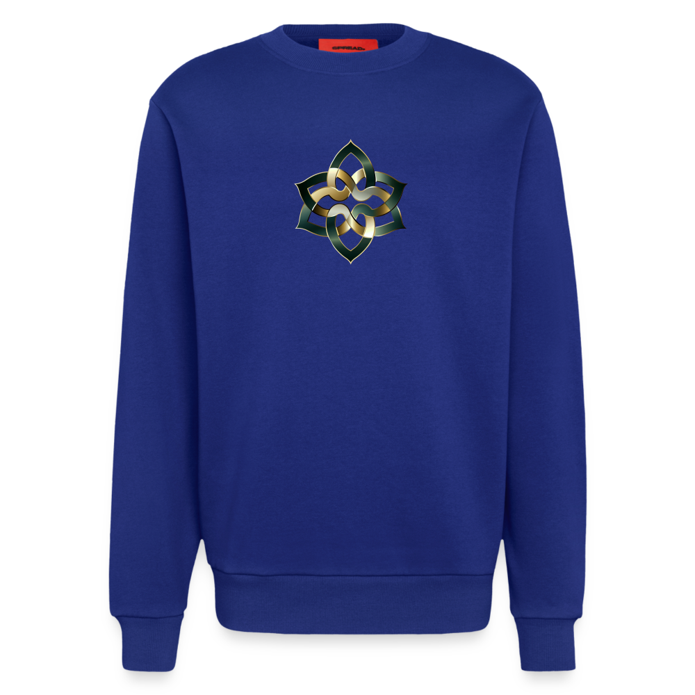 chiSign Quantenheilsymbol Hilfreiche Freunde & Mentoren Heavyweight Oversized Organic Crew Neck Made in EU - Iconic Blue