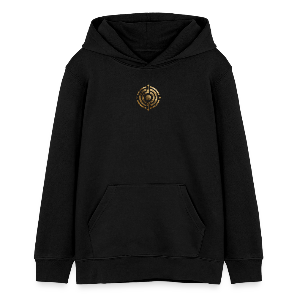 Teenager Organic Hoodie Mini Cruiser "Monade - Schwarz