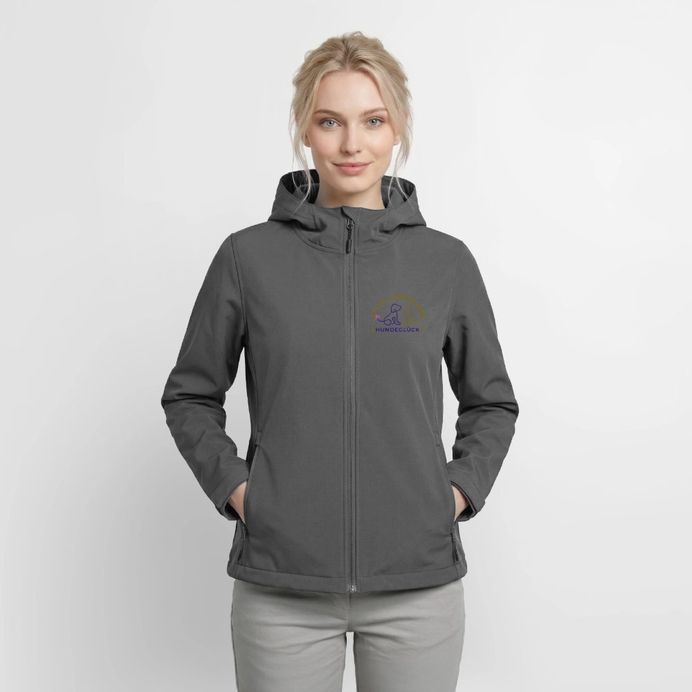 Hundeglück Frauen Recycelte Softshelljacke von Stanley/Stella - Anthrazit