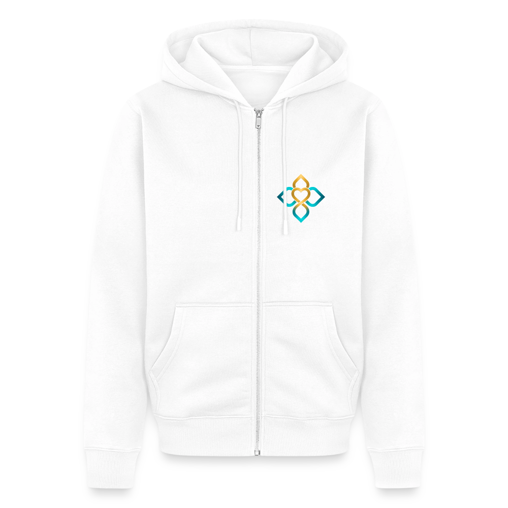 Unisex  Premium Kapuzenjacke HO’OPONOPONO - Weiß