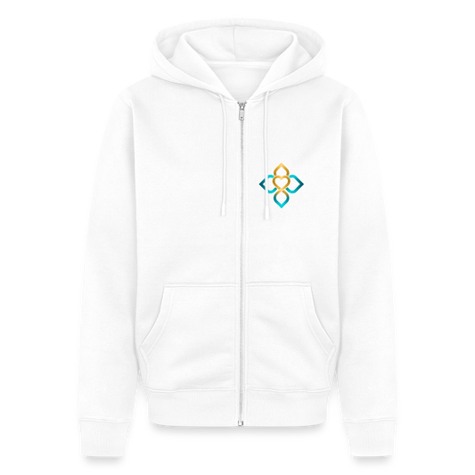 Unisex  Premium Kapuzenjacke HO’OPONOPONO - Weiß