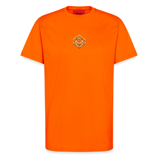 chiSign Heilsymbol 2 Organic Relaxed T-Shirt Made in EU - SUNSET ORANGE