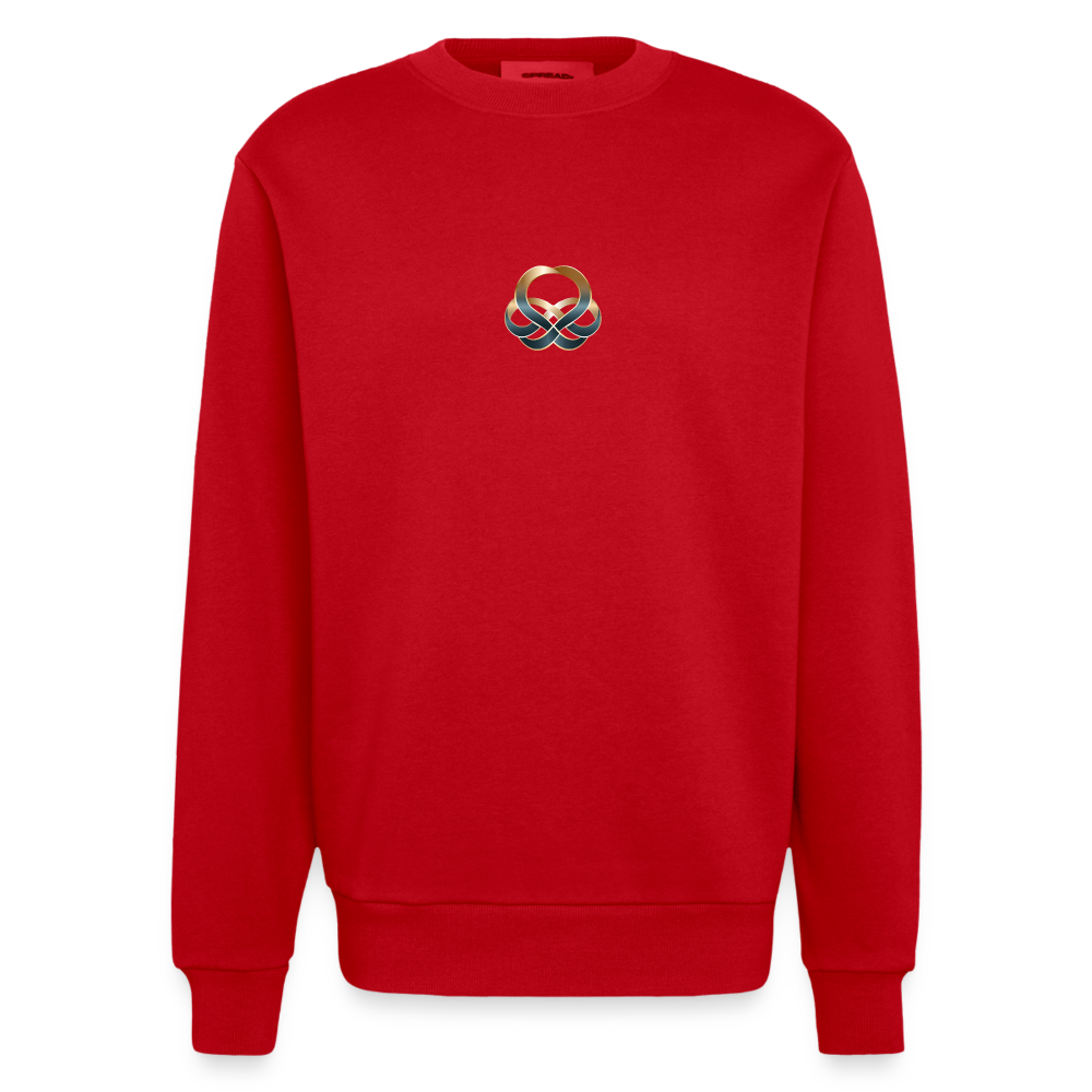 chiSign Heavyweight Oversized Organic Crew Neck Made in EU - Rot