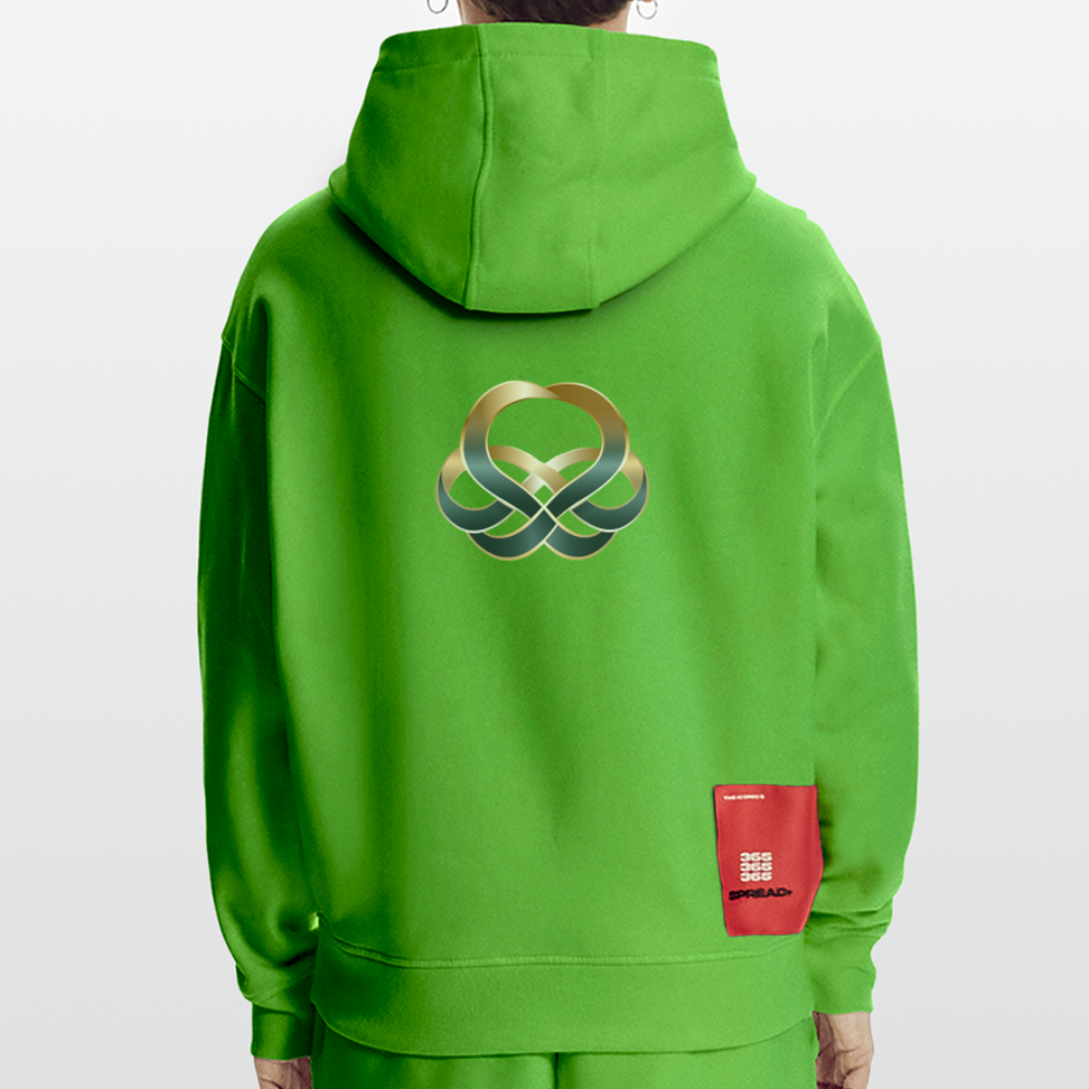 chiSign Heavyweight Oversized Organic Hoodie Made in EU - Apple Neon