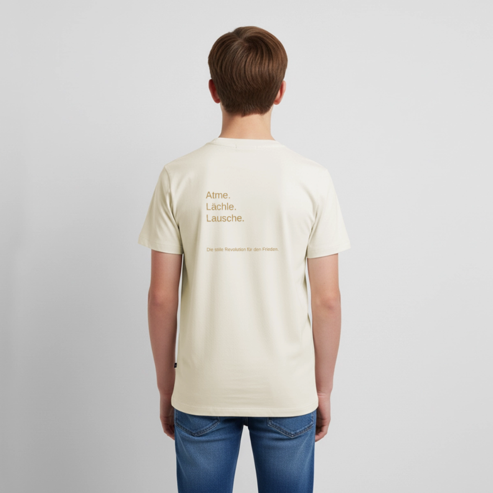 Teenager Premium T-Shirt "Monade" - Naturweiß