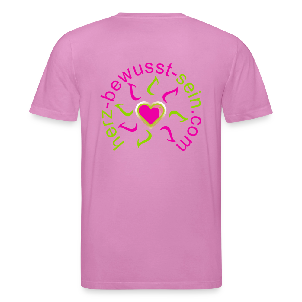 Unisex Bio-T-Shirt Herz-bewusst-sein - Pink