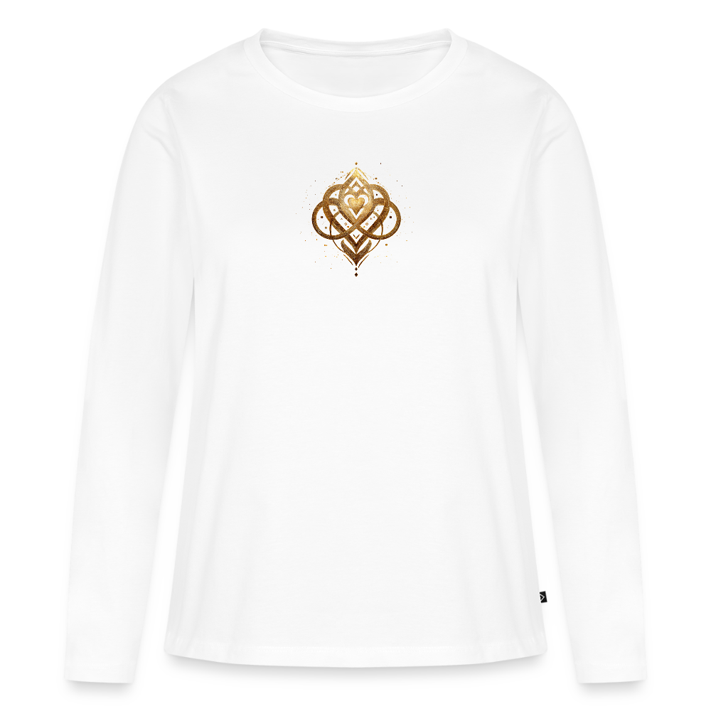 ori a déa Frequenz Mode "Agape" Organic Relaxed Langarmshirt Made in EU - Weiß