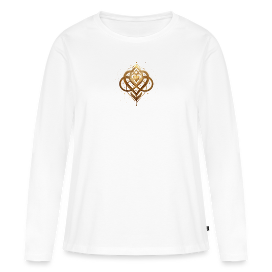 ori a déa Frequenz Mode "Agape" Organic Relaxed Langarmshirt Made in EU - Weiß