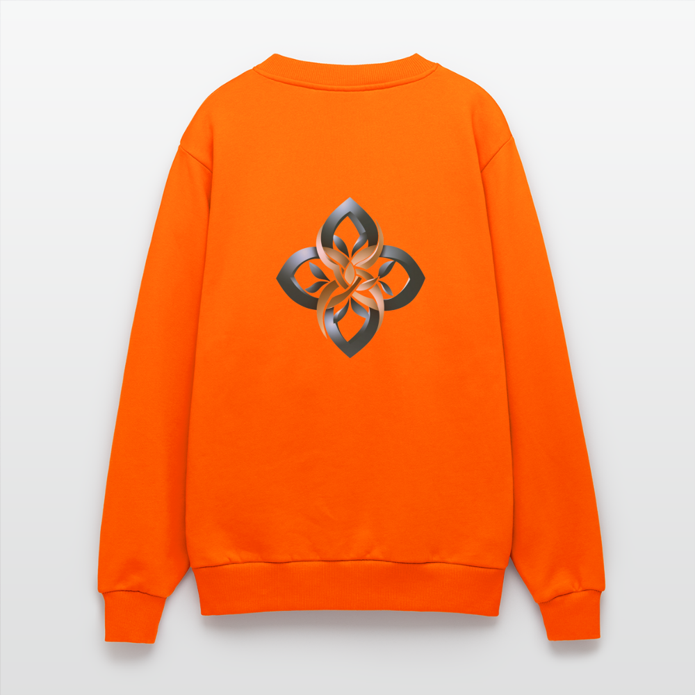 chisign Organic Relaxed Crew Neck Made in EU - SUNSET ORANGE