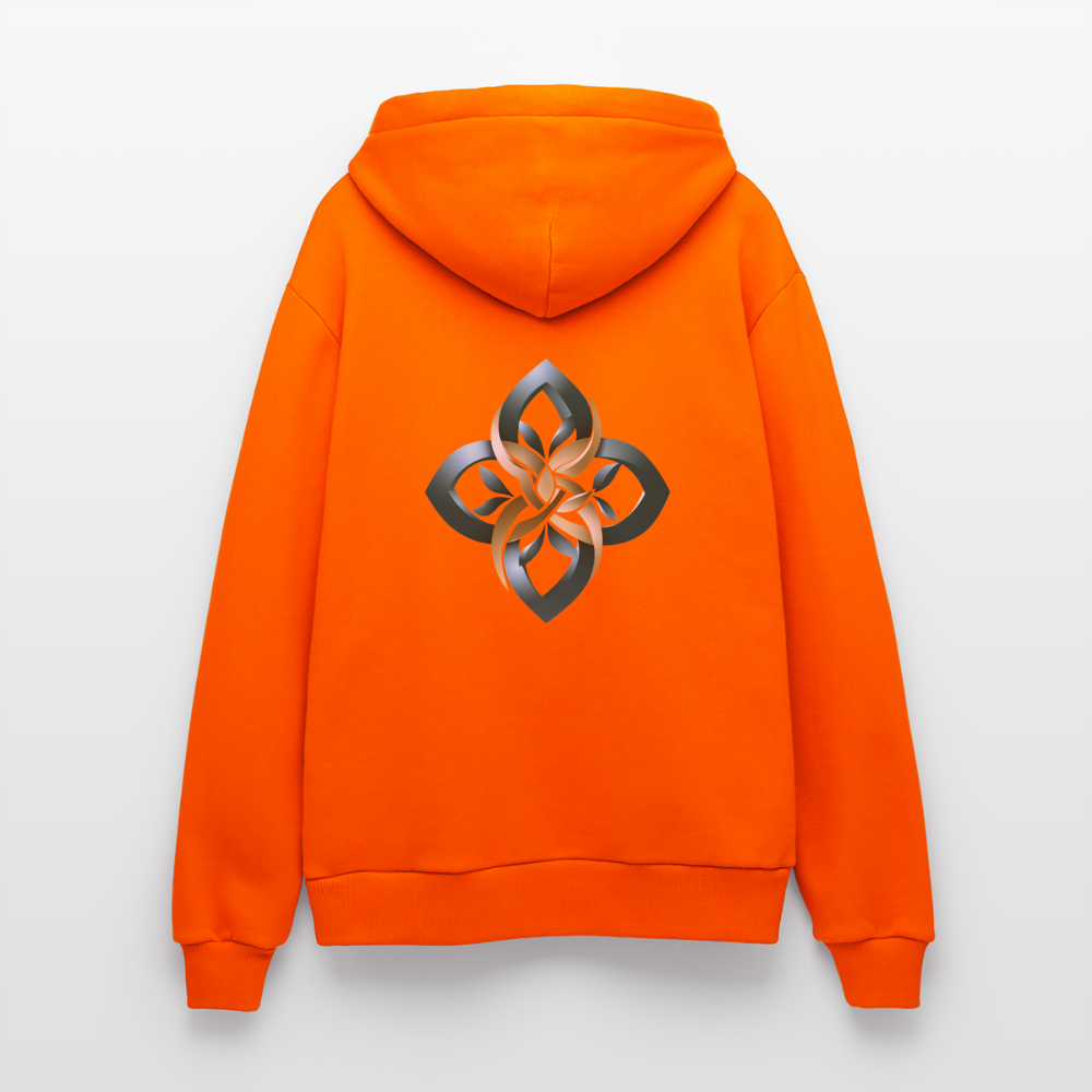 chiSign Organic Relaxed Hoodie Made in EU - SUNSET ORANGE