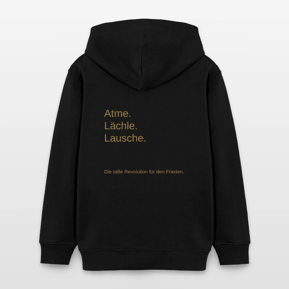 Teenager Organic Hoodie Mini Cruiser "Monade - Schwarz
