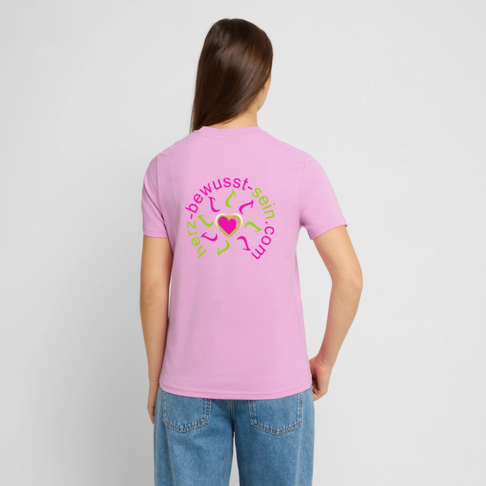 Unisex Bio-T-Shirt Herz-bewusst-sein - Pink