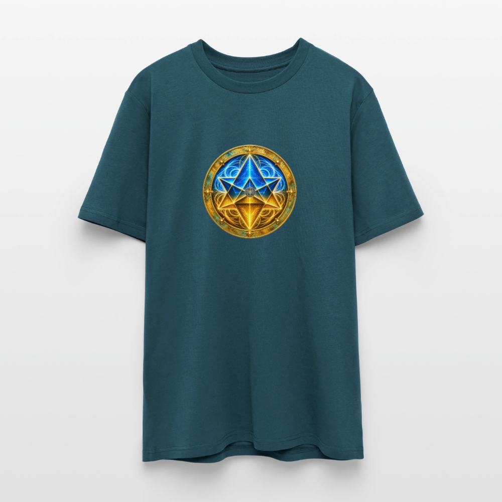 Unisex Bio-T-Shirt MER KA BA AUFSTIEGSCODE 888 - Dunkles Petrol