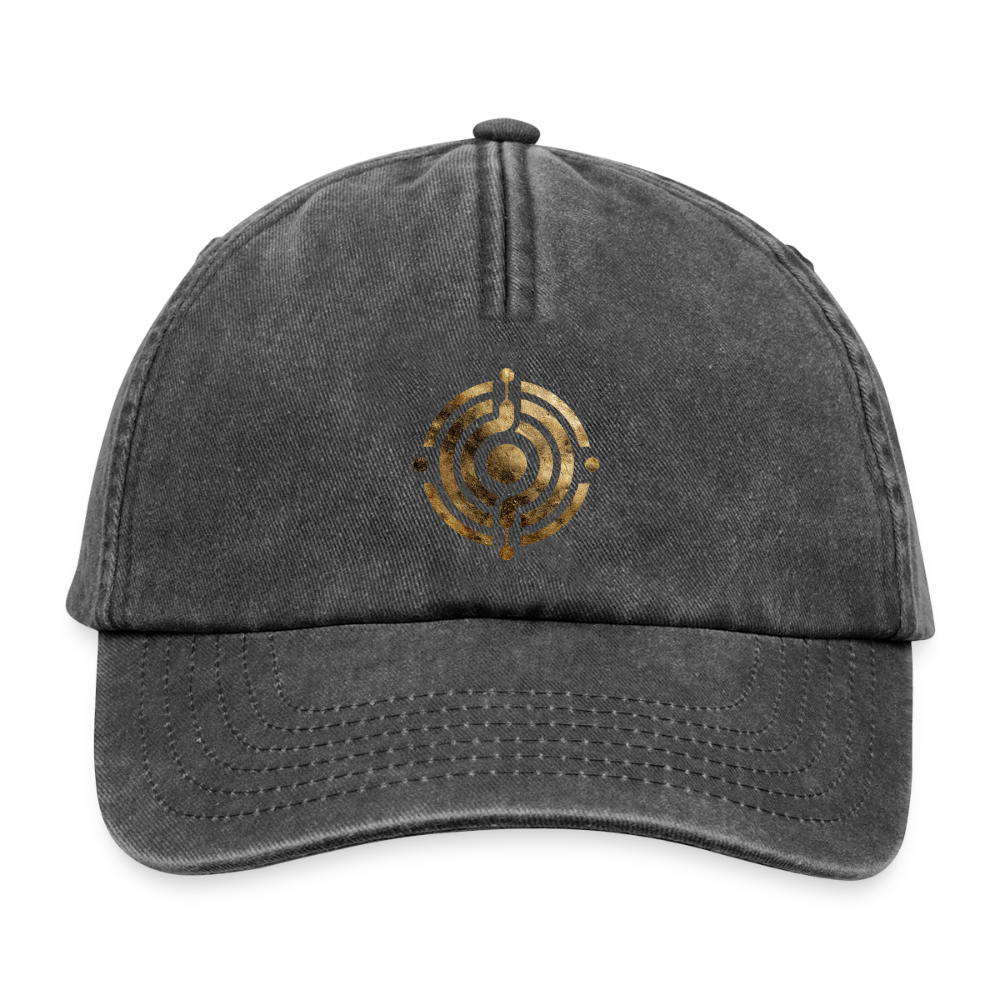 Relaxed Vintage Cap "Monade - Vintage Schwarz