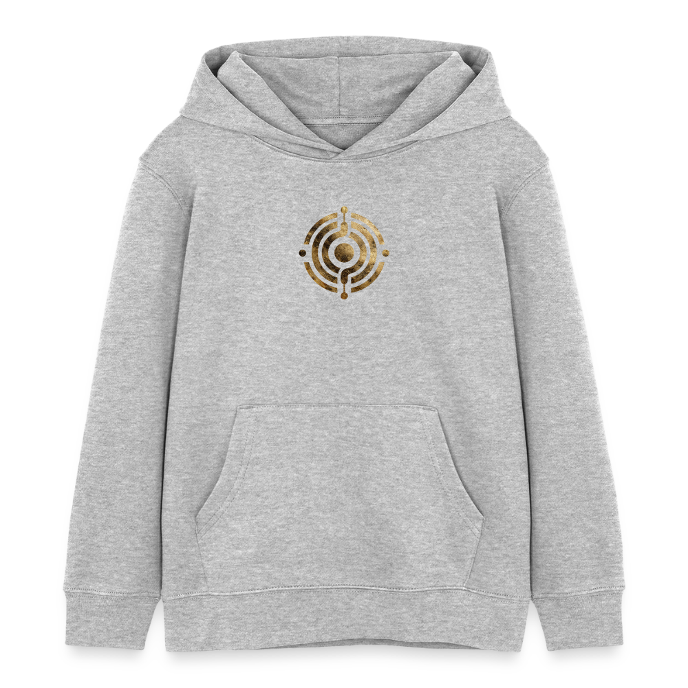 Kinder Organic Hoodie Mini Cruiser "Monade" - Grau meliert
