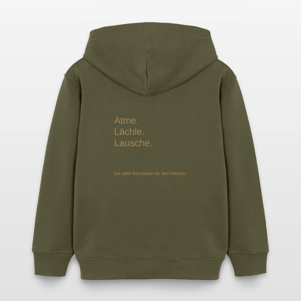 Kinder Organic Hoodie Mini Cruiser "Monade" - Khaki