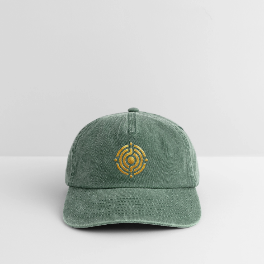 Relaxed Vintage Cap Symbol Effatá - Vintage Flaschengrün 