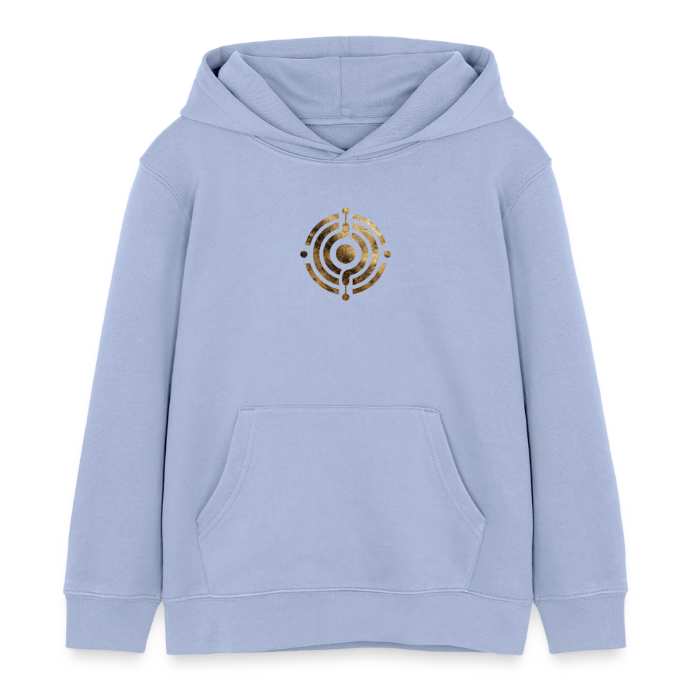 Kinder Organic Hoodie Mini Cruiser "Monade" - Sky