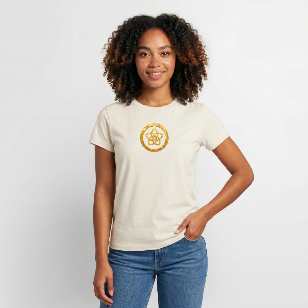 Frauen Supima Cotton T-Shirt – CONCORDIA – Symbol der Harmonie - Naturweiß