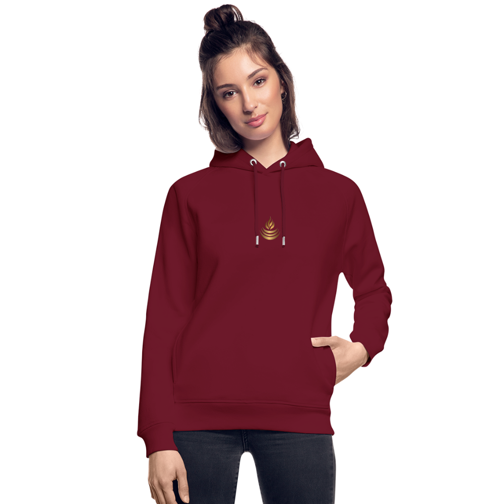 hiSign Quantenheilsymbol   "Reichtum & Erfolg"  Druck VS/RS Unisex Bio-Hoodie von Stanley & Stella - Burgunderrot