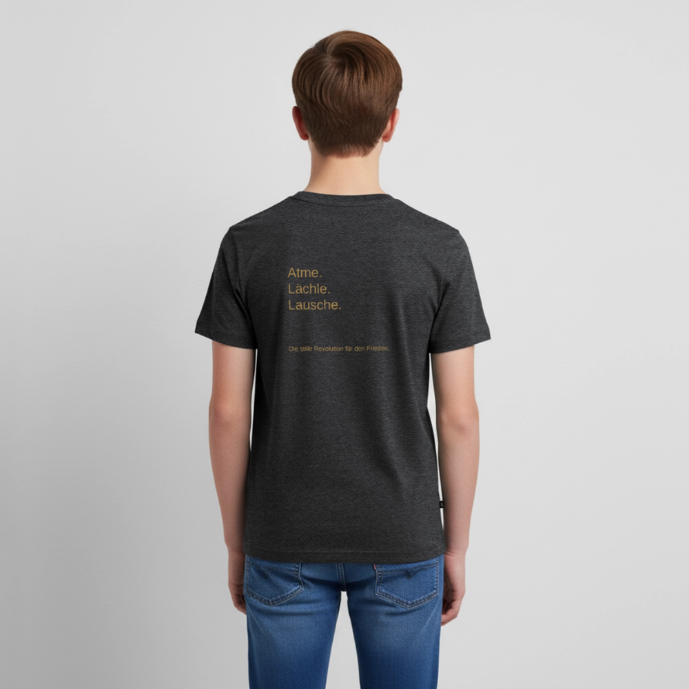 Teenager Premium T-Shirt "Monade" - Anthrazit meliert