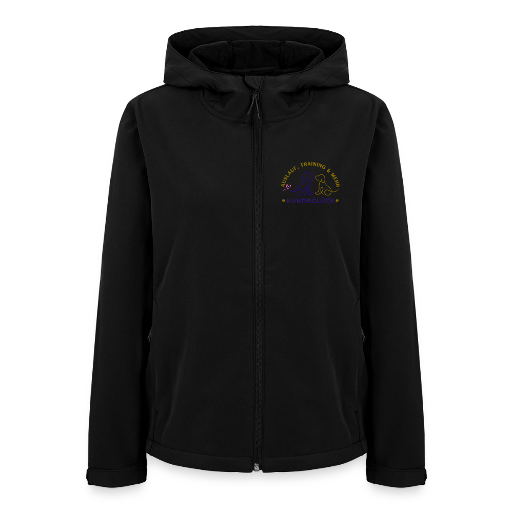 Hundeglück Frauen Recycelte Softshelljacke von Stanley/Stella - Schwarz