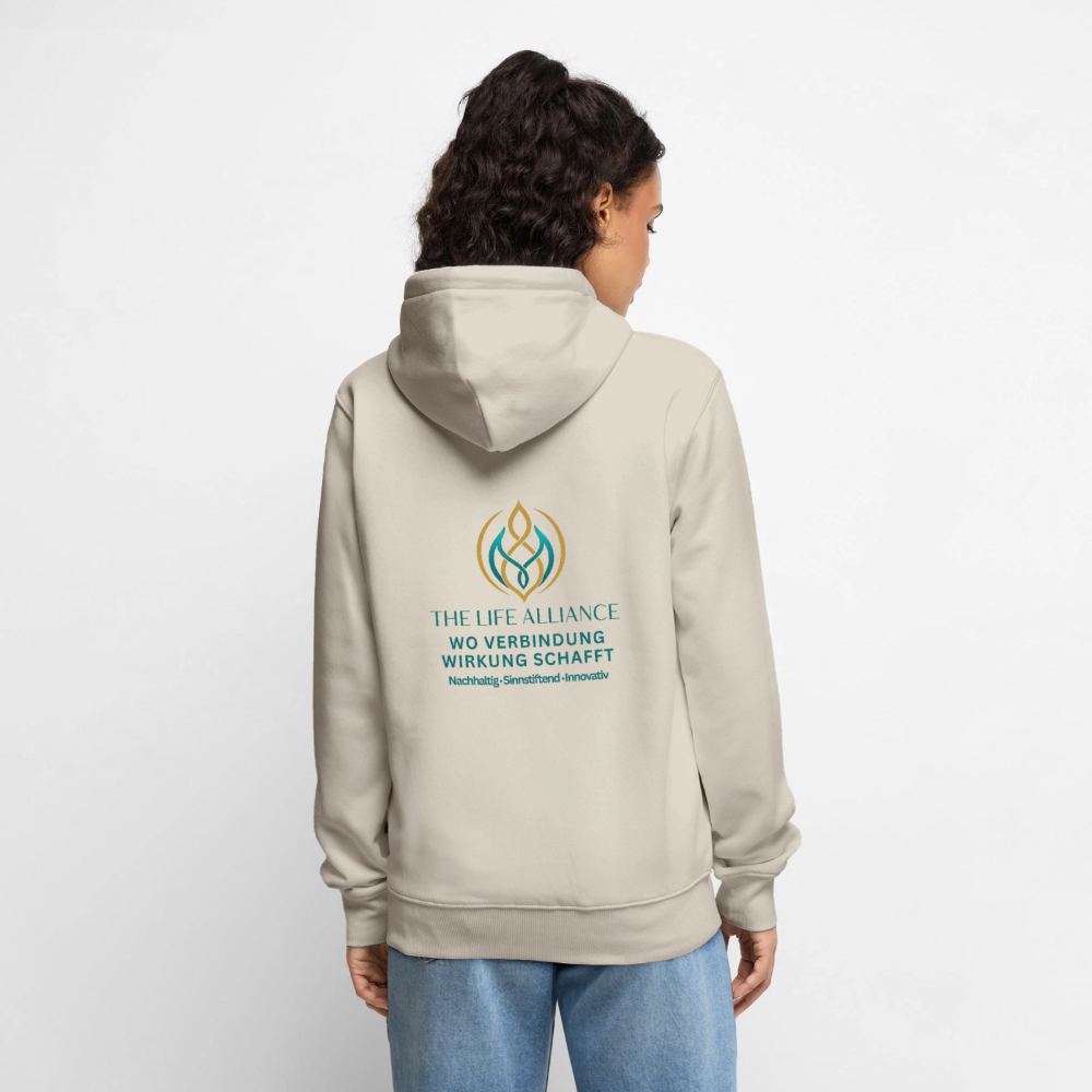 unisex Premium Kapuzenjacke THE LIFE ALLIANCE - Beige