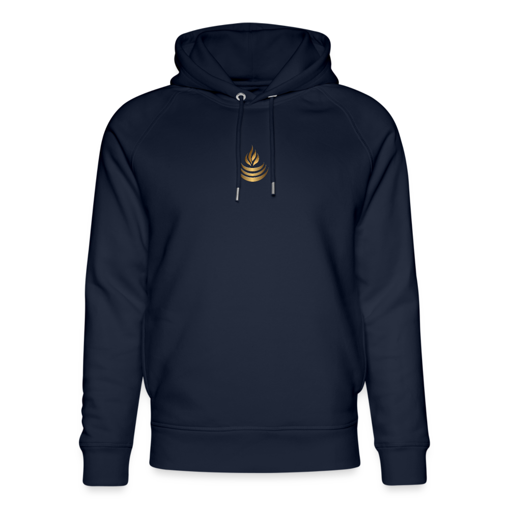 hiSign Quantenheilsymbol   "Reichtum & Erfolg"  Druck VS/RS Unisex Bio-Hoodie von Stanley & Stella - Navy